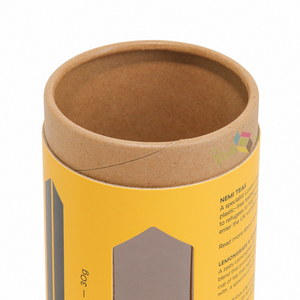 Tùy Chỉnh Vàng Vòng Ống Giấy Hoa Xi Lanh Hộp Quà Tặng Tái Chế Ống Giấy Với Xem Qua Cửa Sổ - Product Image 4