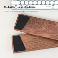 Repose-poignets pour clavier mécanique en bois massif de noyer noir Puselife, support pour le poignet, rehausseur, Chine