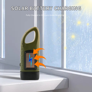 Nhà Máy Bán Buôn Mới Nhất Tay Crank Năng Lượng Mặt Trời Powered Đèn Pin Không Thấm Nước Có Thể Sạc Lại Mạnh Mẽ Mini Đèn Pin Cắm Trại Ánh Sáng - Product Image 5