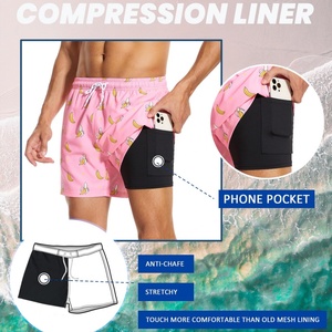 Maillot de bain une pièce pour homme à imprimé animal et à carreaux, personnalisé par sublimation, avec fermetures éclair et poches, pour la plage, séchage rapide - Product Image 4