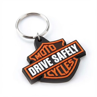 Porte-clés en PVC Promotionnels Personnalisables pour Entreprise, Porte-clés en PVC Cadeau d'Affaires Promotionnel avec Logo Personnalisé