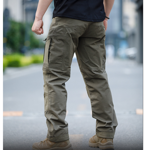 Pantalon tactique de travail et d'entraînement en camouflage Coyote Brown DFP00 pour activités extérieures, disponible en noir, vert et camouflage CP. - Product Image 6