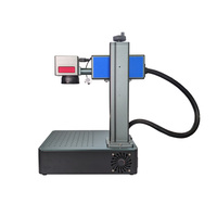 Graveur laser à fibre Raycus 30W neuf pour métal, bois, cuir, caoutchouc, pierre, contreplaqué, papier - Refroidi par air, haute vitesse, compatible DXF/AI/DST/PLT/EZCAD