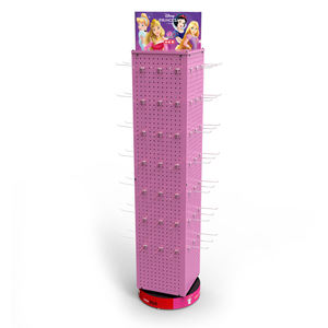 Étagère d'affichage à panneaux perforés robuste sur mesure à 4 côtés Support rotatif métallique pour les étagères de supermarchés de vente au détail - Product Image 2
