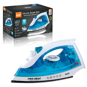 مكواة بخار كهربائية احترافية من راف بقوة 1200 واط مع طلاء سيراميك نانو للقاعدة - Product Image 1