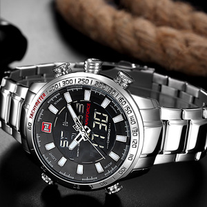 นาฬิกาข้อมือผู้ชาย <span class=keywords><strong>NAVIFORCE</strong></span> รุ่น <span class=keywords><strong>9093</strong></span> นาฬิกาสปอร์ตอเนกประสงค์ ระบบดิจิตอลและควอตซ์ ตัวเรือนสแตนเลส - Product Image 2