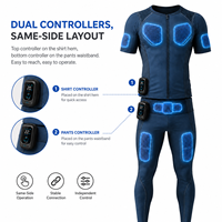 Professioneller EMS-Jumpsuit für Herren, Yoga-Set mit 7 Zonen, Dual-Control-Wassersprühfunktion, Puls-Bodybuilding-Fitness-Bekleidung, Activewear-Shop