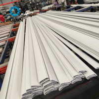 Profil de rail de guidage en alliage d'aluminium de couleur blanche en gros pour portes à enroulement