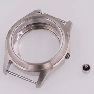 Boîtier de montre 36mm/39mm Lunette plate mate Verre saphir FIT NH35 NH36 Mouvement Argent - Product Image 4