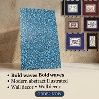 Panneaux muraux en PVC marbré modernes et imperméables à haute brillance pour la décoration intérieure ; Panneaux muraux intérieurs imprimés en 3D pour usage domestique et commercial
