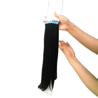 Peluca de Cabello Humano Liso Peruano, Extensiones de Cabello Humano Real, Doble Trama, Cabello Virgen, Venta al por Mayor