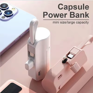 Mới Sáng Tạo Mini Điện Thoại Di Động Ngân Hàng 5000MAh Sạc Di Động Với Li-Polymer Pin Chủ Chức Năng Mới Nhất Sao Lưu Khả Năng - Product Image 4