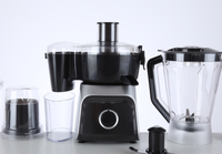 Pengolah Makanan Elektrik 1.5L 450W, Mesin Pembuat Jus, Penggiling, Pemotong, Pembuat Susu Kedelai, Milkshake & Smoothie untuk Rumah Tangga