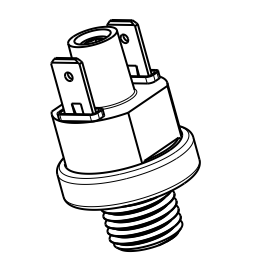 Pressostat d'eau FPS-3PR-0.1A-MG1/4 avec boîtier en plastique, diaphragme en caoutchouc, SPST-NO fixe, filetage externe G1/4 pour pompe et chaudière - Product Image 3