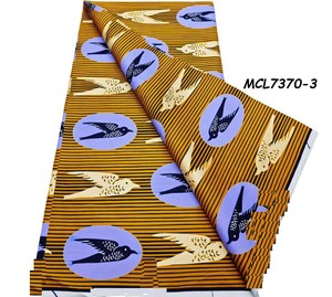 Telas <span class=keywords><strong>de</strong></span> encaje satinado Grand Polish 100% algodón con estampados africanos Ankara dorados y lentejuelas, ecológicas, envío rápido - Product Image 2