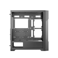 Boîtier de PC de jeu Antec AX90 noir, tour moyenne, en alliage d'aluminium, façade perforée, ATX avec fenêtre latérale, support de carte mère