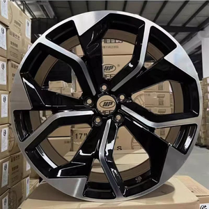 Ruedas Nuevas SRX para Automóviles de Pasajeros, 20" 22", Aleación de Aluminio, 5 Orificios, 5x112, 40 mm ET, para Audi Q8, Acabado Negro, Diseño Multirradio - Product Image 5