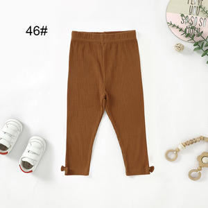 <span class=keywords><strong>Legging</strong></span> côtelé en coton biologique extensible bleu poussiéreux pour bébés - Product Image 4