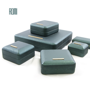 Green Jewelry Box Velvet Velvet Ring Box Green Jewelry Box Custom Logo Velvet Jewelry Case For Ring Earring Necklace
