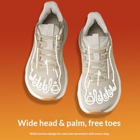 Nouvelles baskets de trail à bout large pour hommes et femmes - Coupe large 4E, voûtes plantaires hautes, grandes tailles, empeigne en maille respirante, semelle extérieure en caoutchouc, noires