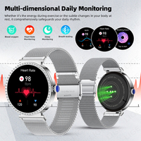 Reloj Inteligente LIGE BWY31 con GPS para Mujer, Responde y Realiza Llamadas, Reproductor de Música, Resistente al Agua, Monitor de Actividad Física, Reloj Inteligente para Exteriores, Android IOS