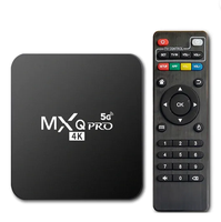 Boîtier vidéo MXQ PRO 5G en streaming WiFi Android 9.0 Résolution vidéo 4k Décodeur vidéo 3d Android TV
