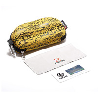Étui à lunettes original KDEAM, chiffon de nettoyage haut de gamme, carte de test de polarisation, pochette de marque, emballage