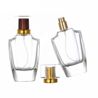 Flacons de parfum de luxe en verre de 50 ml, imprimés à l'écran, décoratifs, avec pompe pulvérisatrice dorée et diamants, vides, rechargeables, pour diffuseur à bâtonnets