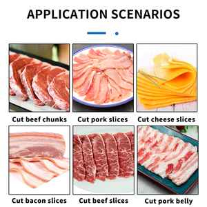 Máquina Cortadora de Carne Fresca Cocida, Automática, Industrial, Eléctrica, con Control PLC, <span class=keywords><strong>para</strong></span> Jamón, Queso, Cordero, Tocino, Carne Seca, Filetes - Product Image 2