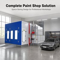 Cabine de peinture à aspiration descendante avec éclairage intérieur lumineux, contrôle de la température, plafond filtré, pour pulvérisation et séchage de carrosserie automobile