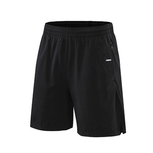 XIANGYU Short de gymnastique athlétique pour hommes décontracté <span class=keywords><strong>bleu</strong></span> Polyester taille élastique Short de course avec poches pantalon court à motif solide - Product Image 6