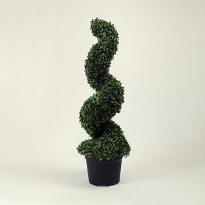 Plante verte décorative pour l'intérieur et l'extérieur 98cm 36.8in Porch Garden Spiral Topiary Trees Artificial Buis - Product Image 3