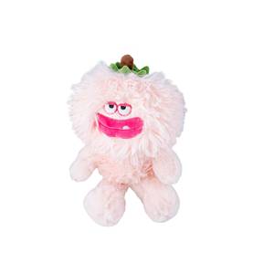 Longue peluche pêche rose mignonne et heureuse Animal en peluche populaire décoration de la maison PP coton lavé techniques fruit légume en peluche jouet - Product Image 4
