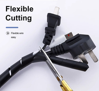 PESpiral Cable manga negro blanco Cable Protector tubo Flexible para ordenador eléctrico cargador de coche gestión de cables WireProtector