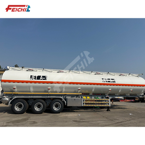 FEICHI Tri-Axle 42000 litros aleación de aluminio o acero al carbono cisterna combustible aceite <span class=keywords><strong>barco</strong></span> con boca de alcantarilla aceite cisterna buque remolque - Product Image 2