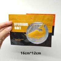 Sac d'emballage personnalisable en PE souple avec fermeture éclair, impression numérique, faible MOQ, pour leurres de pêche et vers, réutilisable