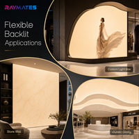 Feuille de rétroéclairage LED ultra-fine et flexible pour comptoir en quartz, vitrail, onyx artificiel, panneau lumineux LED flexible, film lumineux
