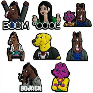 HY vente en gros décorations de boom de dessin animé chaussures en PVC souple boucle accessoires en caoutchouc <span class=keywords><strong>Bojack</strong></span> cavalier breloques de chaussures pour breloques de sabot - Product Image 1