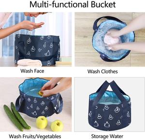 Nouvelle Arrivée Bassine de Bain de Pieds Pliable de Voyage, Bassine de Lavage du Visage, Seau Pliable pour Trempage des Pieds en Extérieur - Product Image 5
