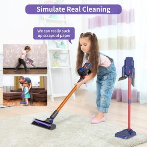Ensemble d'outils de nettoyage intérieur 3-en-1 pour enfants - Mini aspirateur jouet en plastique pour jeu d'imitation, certifié ASTM/EN71, fonctionne avec 3 piles AA - Product Image 6