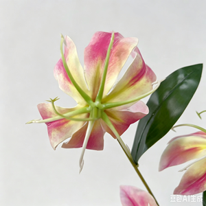Fiori Artificiali in Seta, Gigli Fiammeggianti Stampati in 3D, Decorazione per Sfondi di Feste, Effetto Tattile Idratante, Colore Personalizzabile per Matrimoni - Product Image 2