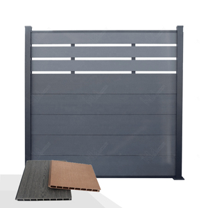 Vente en gros de clôtures en composite bois-plastique imperméables, matériaux utilisés pour le <span class=keywords><strong>jardin</strong></span>, clôture WPC pour l'extérieur - Product Image 2