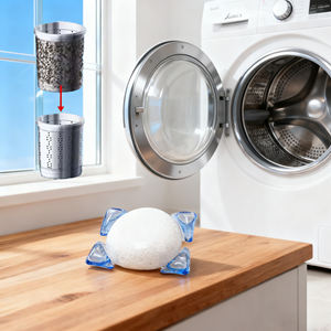 Yicun OEM làm sạch sâu máy giặt sạch hơn dùng một lần thân thiện với môi máy giặt chất tẩy rửa bột vỏ - Product Image 1