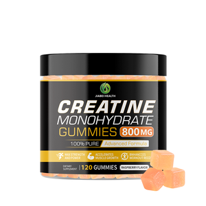 Créatine monohydrate en gummies, compléments en marque privée, soutient la croissance musculaire et l'énergie, adultes, fitness, certifié GMP/HACCP - Product Image 1