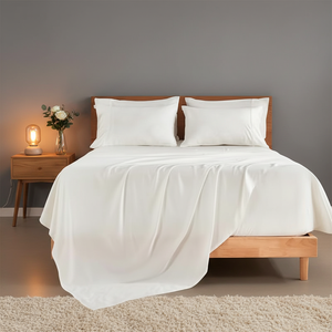 <strong>King</strong> Size 6-Piece <strong>Sheet</strong> Set 24" <strong>Extra</strong> <strong>Deep</strong> Pocket <strong>Fitted</strong> <strong>Sheets</strong> Elastic Corner Straps <strong>Super</strong> Soft Cooling Luxury 100% - Product Image 4