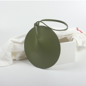 Instagram-worthy round tote <b>bag</b>/coin purse, European and American style <b>evening</b> <b>bag</b> with drawstring closure. - Product Image 2