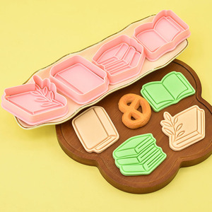 Moule à biscuits en forme <span class=keywords><strong>de</strong></span> livres <span class=keywords><strong>de</strong></span> la série Book Series, impression 3D <span class=keywords><strong>de</strong></span> dessins animés, simulation d'animation, PLA alimentaire - Product Image 5