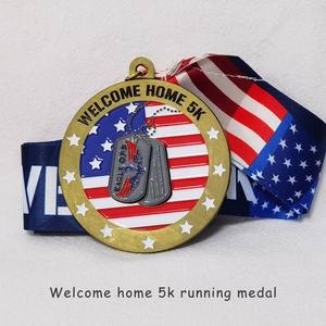 Fabricants de médailles d'honneur en or, argent et bronze pour marathon, vente en gros de médailles sportives en métal, médailles de course personnalisées pour marathon - Product Image 5