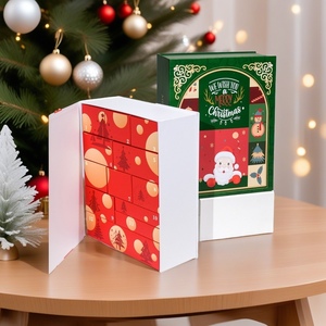 Kağıt kutuları ambalaj baskı lüks kör gizem kutusu noel hediye için Advent takvim kutusu - Product Image 4