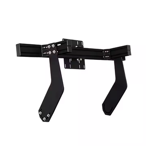 Supporto a schermo singolo con supporto a braccio triplo supporto a pavimento più schermi <span class=keywords><strong>TV</strong></span> appendiabiti per Monitor per simulatore di Sim Racing Cockpit - Product Image 4